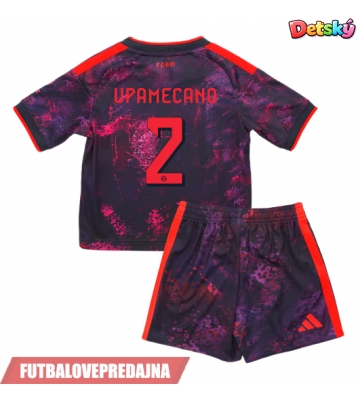 Lacne Dětský Futbalové dres Bayern Munich Dayot Upamecano #2 2026-27 Krátky Rukáv - Tretina (+ trenírky)